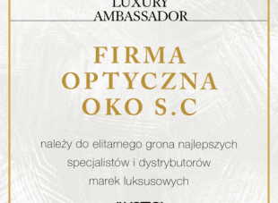 Firma optyczna OKO S.C. w gronie najlepszych specjalistów sprzedaży marek luksusowych